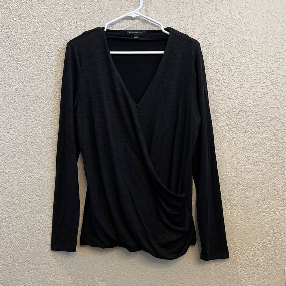 Banana Republic Black long sleeve top